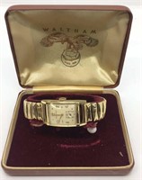 Vintage 14KT Gold Case Waltham Wrist Watch