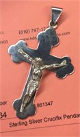 Sterling Silver Crucifix Pendant (.75 Oz)