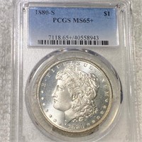 1880-S Morgan Silver Dollar PCGS - MS65+