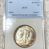 1943 Walking Half Dollar NNC - MS67