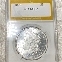 1879 Morgan Silver Dollar PGA - MS62