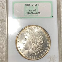 1885-O Morgan Silver Dollar NGC - MS65