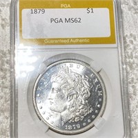 1879 Morgan Silver Dollar PGA - MS62