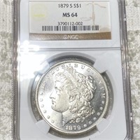1879-S Morgan Silver Dollar NGC - MS64