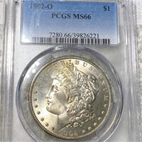 1902-O Morgan Silver Dollar PCGS - MS66