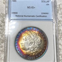 1885 Morgan Silver Dollar NNC - MS65+