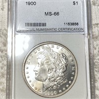 1900 Morgan Silver Dollar NNC - MS66