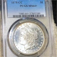 1878-CC Morgan Silver Dollar PCGS - MS64+