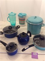 Blue Pots & Pans