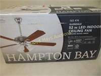 Hampton Bay 52" Ceiling Fan w/ Light - NEW