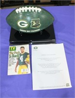 PACKERS 2003 AUTOGRAPHED FOOTBALL, TV GUIDE