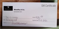 Blow & Dry Co Gift Certificate