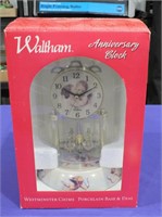 WALTHAM ANNIVERSARY CLOCK W/ WESTMINSTER CHIME