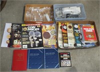 COIN BOOKS, MAGAZINES, COLLECTING CASES