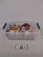 Lot of Misc Vintage Baseball Cards in Latching Lid