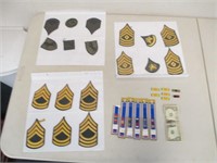 Lot of Assorted Military Patches & Ribbons