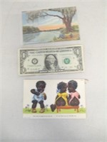 2 Vintage Black Americana Postcards - Curteich