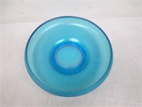Fenton Celeste Blue Iridescent Glass Bowl