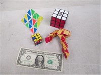 Vintage Twist Puzzle Lot - Rubik's Cube, Tomy