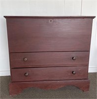 2 Drawer Pine Transitional Chest