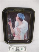 Vintage Coca-Cola Cola Metal Flapper Girl Tray