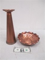Gregorian Solid Copper Bowl & Arts & Crafts