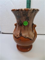 Vintage Mid-Century Drip Glaze Vase 8&1/4"