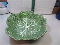 California Pottery Cabbage Leaf Bowl 11&1/2" x 3"