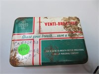 1960 Venti-Breather Tin Empty (had apparatus for