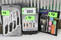 Camillus  Knife Set; Camillus Cleaning Kit & MORE