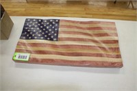 Handcrafted Wooden American Flag,
