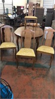 French Provincial Table with 4 Chairs