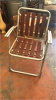 Vintage Outdoor Folding Aluminum Chair