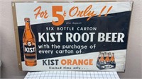 KIST Orange Beverage Sign  Poster Paper