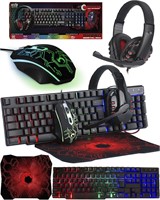 Gaming Keyboard, Mouse, Mouse pad & Gaming Headset