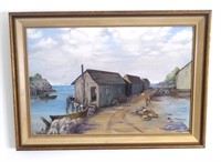 Frances White Painting - Fish Houses