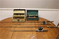 Fishing Rods, Reels, Tackle Boxes