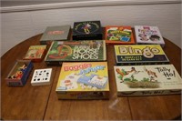 Lot of Vintage Board Games, Card Games