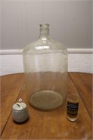 Antique 9-Gallon 5250 Clear Glass Carboy Water Jug