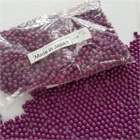 VTG JAPAN 7MM PURPLE PEARLS NO HOLES 610GRAMS