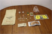 Vintage Tokens, Bank Bags, and More