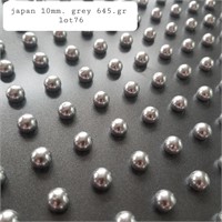 VTG JAPAN- 10MM -1 HOLE GREY/SILVER PEARLS 645GRS