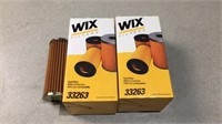2 Wix 33263 fuel filters