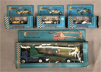 Boxed Penny Toy Auto-Carrier & Race Cars