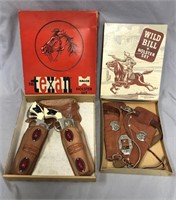 2 Nice Boxed Cap Pistol & Holster Sets