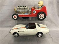 2 Japanese Battery Toy Vehicles