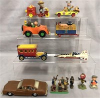Assorted Diecast Character Cars