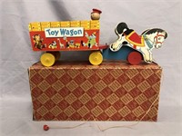 Nice Boxed Fisher Price 131 Toy Town Wagon