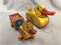 5 Fisher Price Duck Pull Toys