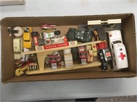 Assorted Vintage Diecast Vehicles and Accessories